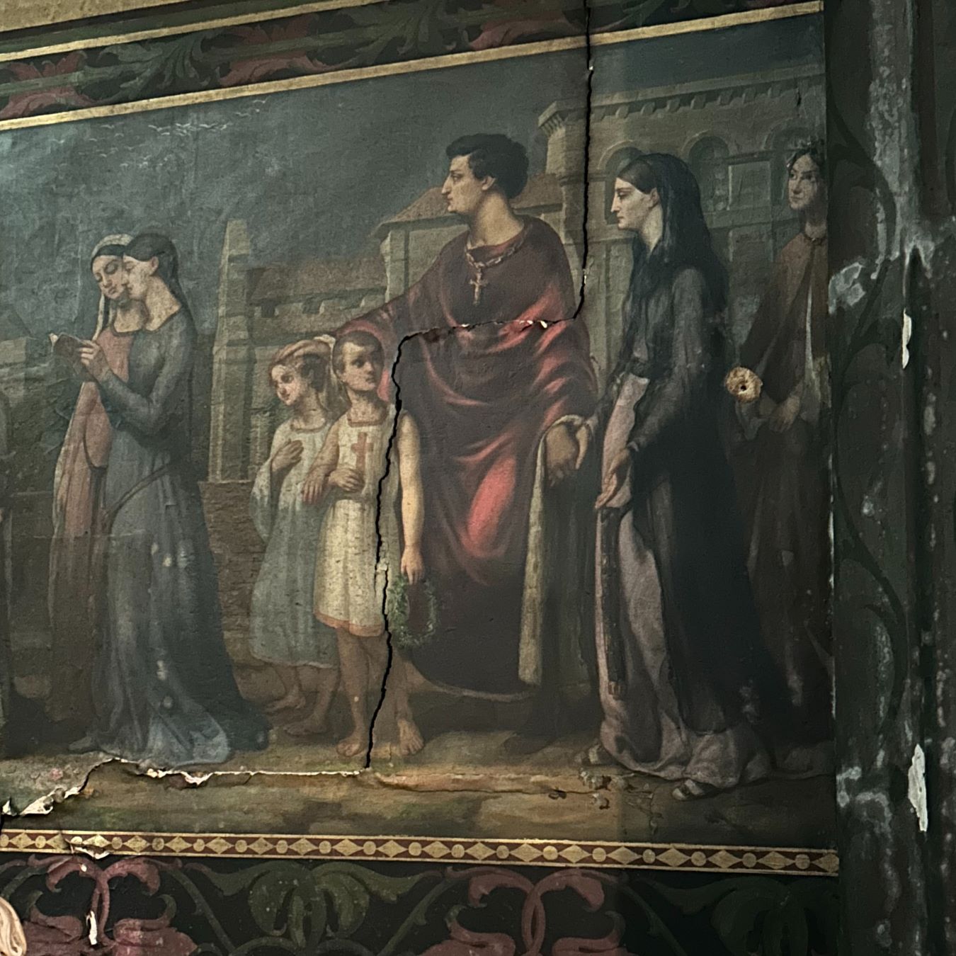Détail des peintures murales